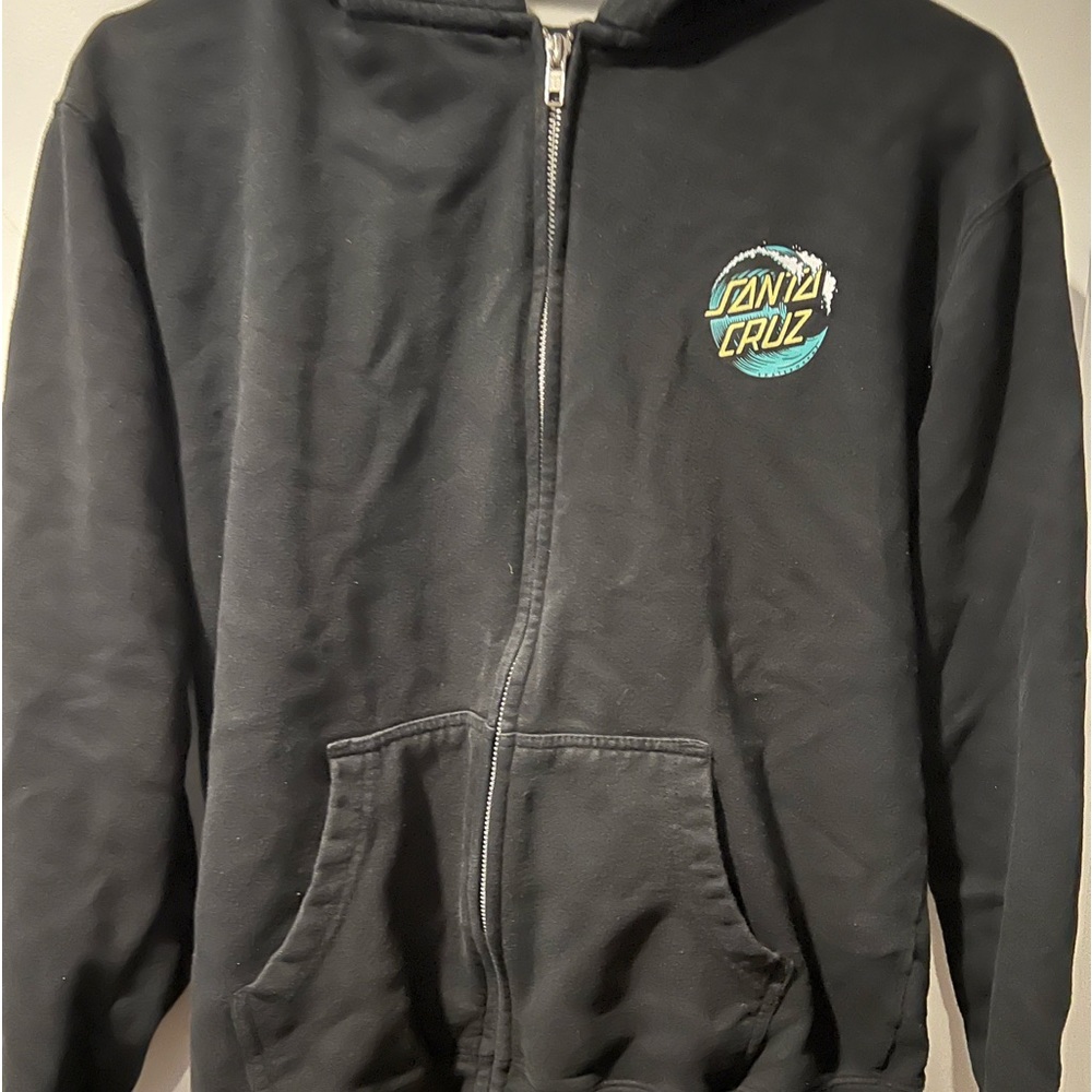 boys santa cruz zip-up